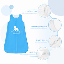 Load image into Gallery viewer, DCYG White logo & Blue Baby Breathable Sleeveless Sleeping Bag