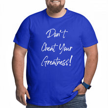 Load image into Gallery viewer, DCYG White Curdsive Logo Men's Plus Size T-shirt