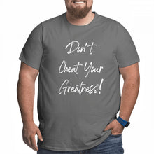 Load image into Gallery viewer, DCYG White Curdsive Logo Men's Plus Size T-shirt
