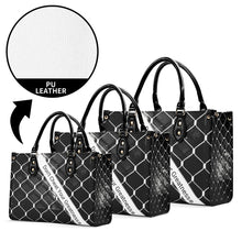 Load image into Gallery viewer, 45 Dgr Black Logo & Black Screen Multiple Sizes Upgraded Luxury Women PU Leather Handbag