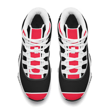 Load image into Gallery viewer, DONT D4X White Logo ,Red ,White Stripes No Net & Black High Top Air Retro Sneakers - White