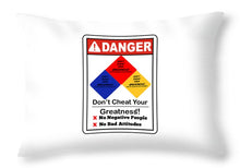 Load image into Gallery viewer, Don't Cheat Your Greatness - Throw Pillow