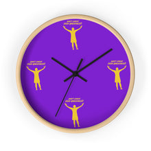 Load image into Gallery viewer, LA Purple & Gold Wall clock