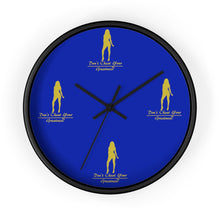 Load image into Gallery viewer, Womens Blue & Gold Wall clock