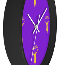 Load image into Gallery viewer, LA Purple & Gold Wall clock