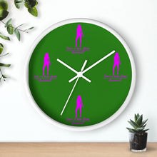 Load image into Gallery viewer, Women's Pink & Green Wall Clock