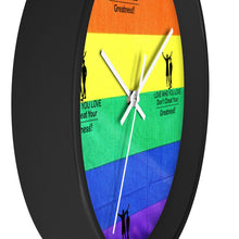 Load image into Gallery viewer, LGBTQ Wall clock