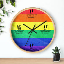 Load image into Gallery viewer, LGBTQ Lesbian Wall clock