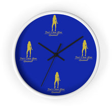 Load image into Gallery viewer, Womens Blue & Gold Wall clock