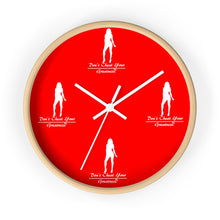 Load image into Gallery viewer, Women's Red & White Wall clock