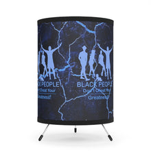 Load image into Gallery viewer, Black People Tripod Lamp with High-Res Printed Shade, US\CA plug