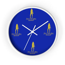 Load image into Gallery viewer, Womens Blue & Gold Wall clock