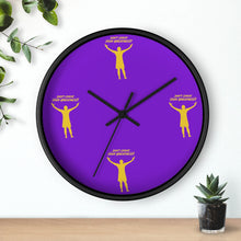 Load image into Gallery viewer, LA Purple & Gold Wall clock