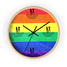 Load image into Gallery viewer, LGBTQ Lesbian Wall clock