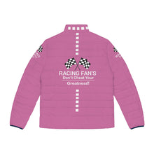 Load image into Gallery viewer, Racing Fan's Female Puffer Jacket (AOP)