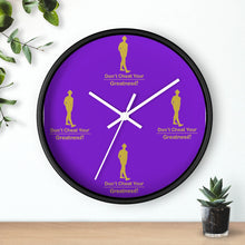 Load image into Gallery viewer, Purple & Gold Wall clock