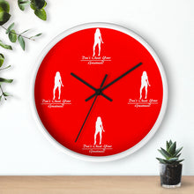 Load image into Gallery viewer, Women's Red & White Wall clock