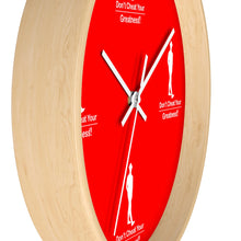Load image into Gallery viewer, Red & White Wall clock