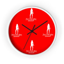 Load image into Gallery viewer, Women's Red & White Wall clock