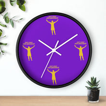 Load image into Gallery viewer, LA Purple & Gold Wall clock