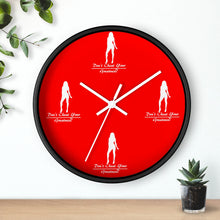Load image into Gallery viewer, Women's Red & White Wall clock