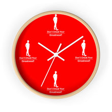 Load image into Gallery viewer, Red & White Wall clock