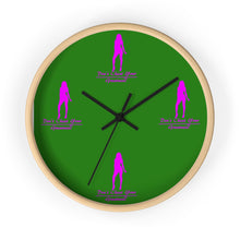 Load image into Gallery viewer, Women's Pink & Green Wall Clock