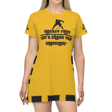 Load image into Gallery viewer, Hockey Fans T-Shirt Dress