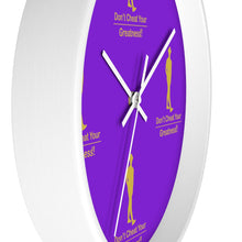 Load image into Gallery viewer, Purple & Gold Wall clock