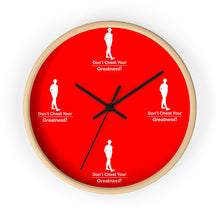 Load image into Gallery viewer, Red & White Wall clock