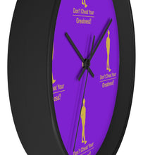 Load image into Gallery viewer, Purple & Gold Wall clock