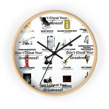 Load image into Gallery viewer, Black Inventors Wall clock