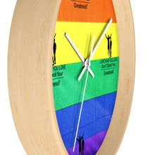 Load image into Gallery viewer, LGBTQ Wall clock