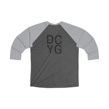 Load image into Gallery viewer, DCYG Xclusive Unisex Tri-Blend 3\4 Raglan Tee