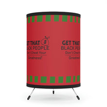 Load image into Gallery viewer, Black People, Get That Bag, Tripod Lamp with High-Res Printed Shade, US\CA plug