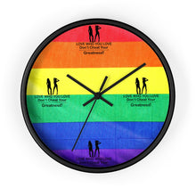Load image into Gallery viewer, LGBTQ Lesbian Wall clock