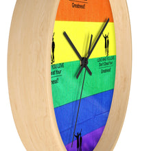 Load image into Gallery viewer, LGBTQ Wall clock