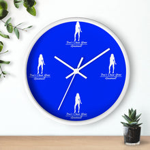 Load image into Gallery viewer, Women's Blue & White Wall clock