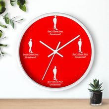 Load image into Gallery viewer, Red & White Wall clock