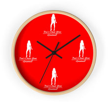 Load image into Gallery viewer, Women's Red & White Wall clock