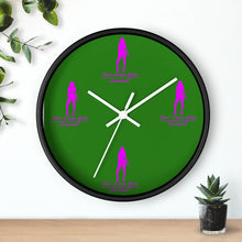Load image into Gallery viewer, Women's Pink & Green Wall Clock