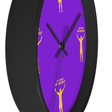 Load image into Gallery viewer, LA Purple & Gold Wall clock