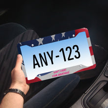 Load image into Gallery viewer, USA Customized License Plate Frames