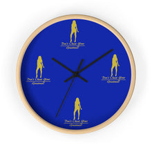 Load image into Gallery viewer, Womens Blue & Gold Wall clock