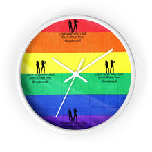 Load image into Gallery viewer, LGBTQ Lesbian Wall clock