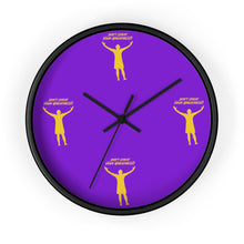 Load image into Gallery viewer, LA Purple & Gold Wall clock