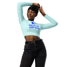 Load image into Gallery viewer, Hindi long-sleeve crop top