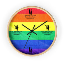 Load image into Gallery viewer, LGBTQ Wall clock