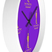 Load image into Gallery viewer, Purple & Gold Wall clock