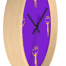 Load image into Gallery viewer, LA Purple & Gold Wall clock